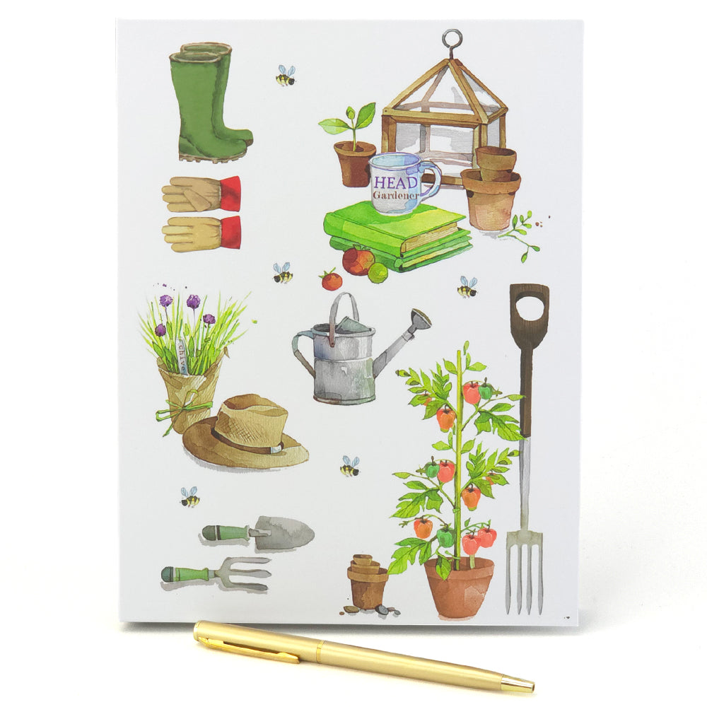 Green Fingers | Gardeners Notebook, Sticky Pads, Seed Envelope & Pen