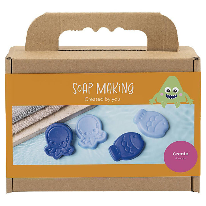 Sealife | Kids Soap Making Craft Kit | Makes 4 | Gift Idea