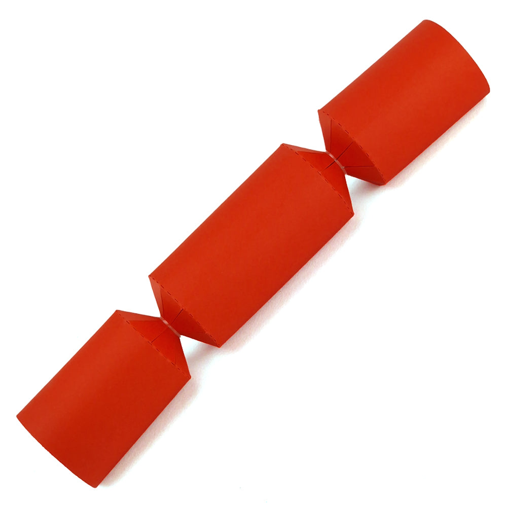 Bright Red | Small Crackers | Make &amp; Fill Your Own Crackers | Eco Recyclable