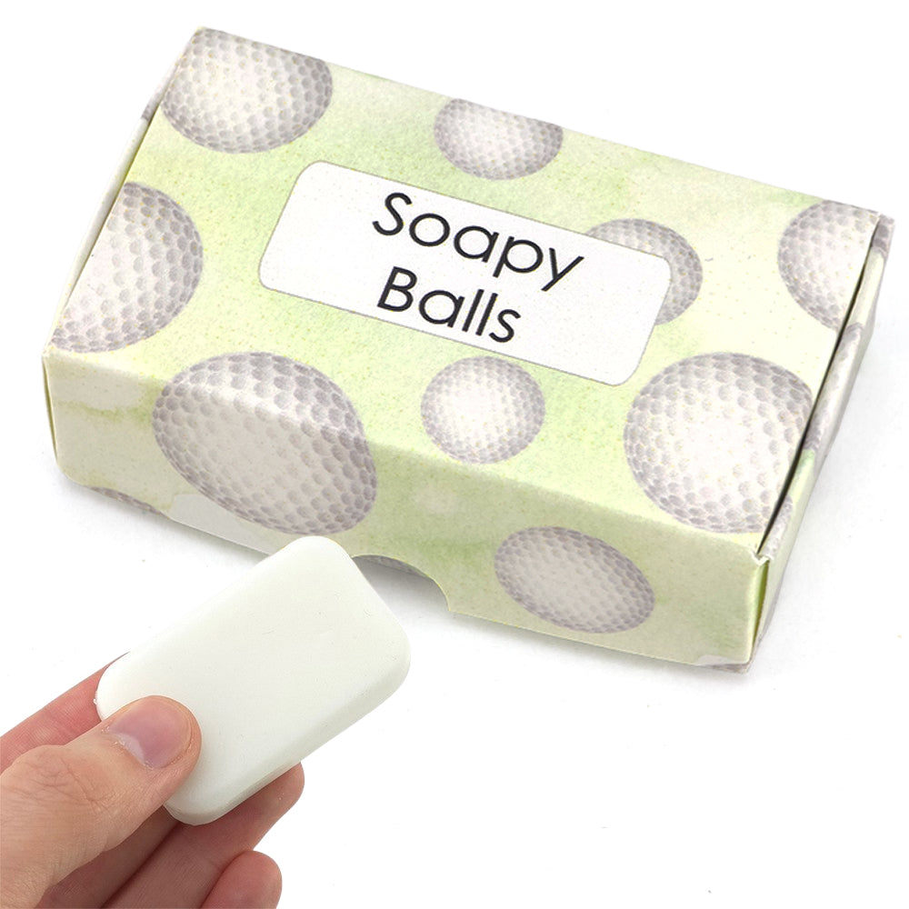 Soapy Balls | Cedarwood | 20g Travel Soap Bar | Little Golf Gift | Cracker Filler