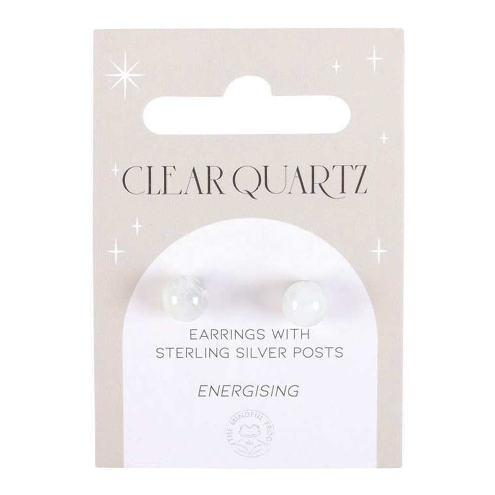 Clear Quartz Crystal Earrings | Energising | Little Gift | Cracker Filler