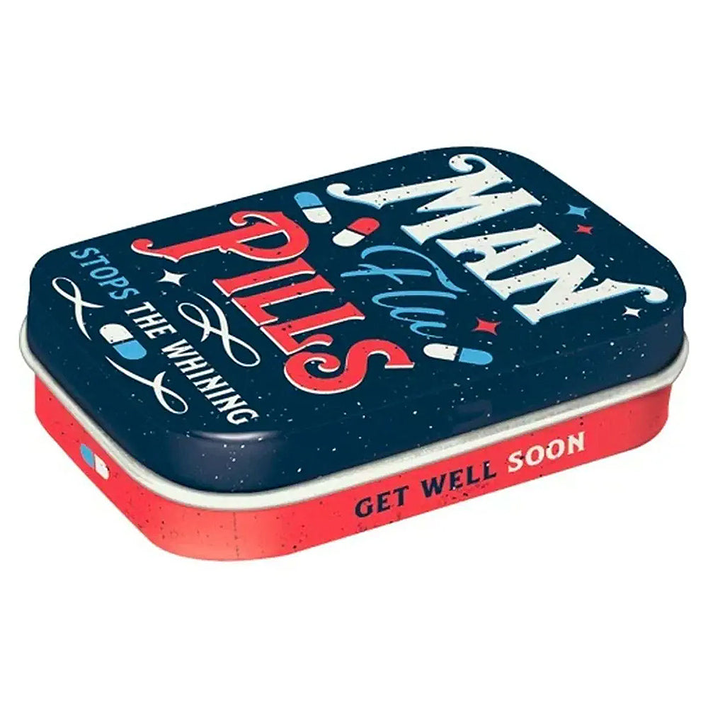 Man Flu Pills | Sugar Free Mint Tin | Little Gift | Cracker Filler