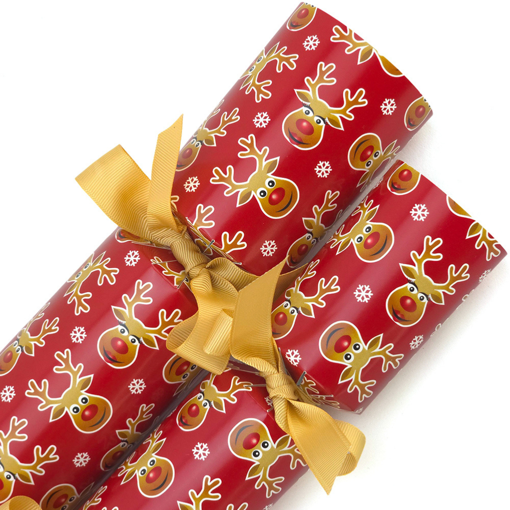Cheery Rudolph | Reusable Keepsake Christmas Cracker Set | Luxury DIY