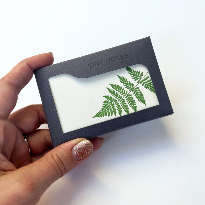 Green Fern | Set of 10 Tiny Notecards &amp; Envelopes | Little Gift