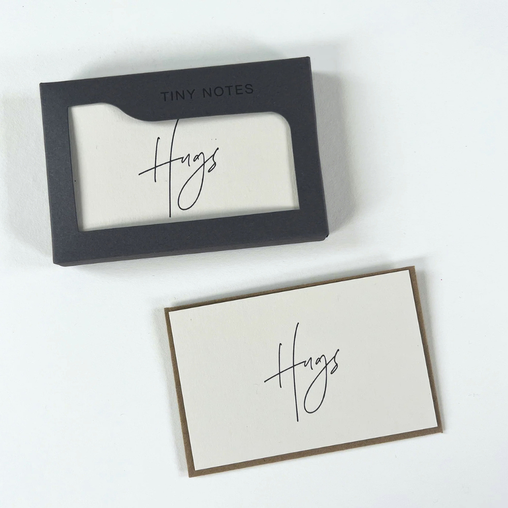 Hugs | Set of 10 Tiny Notecards &amp; Envelopes | Little Gift