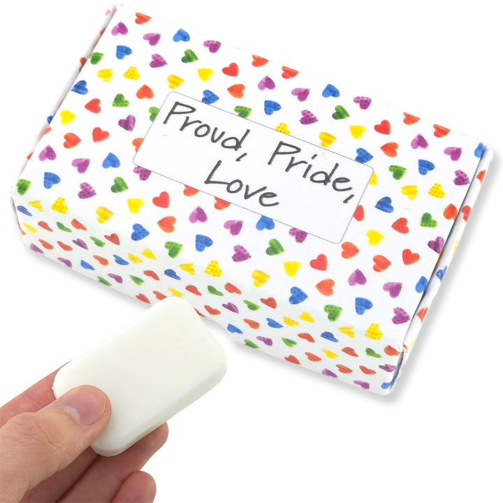 Proud Pride Love | Spearmint | 20g Travel Soap Bar | Cracker Filler