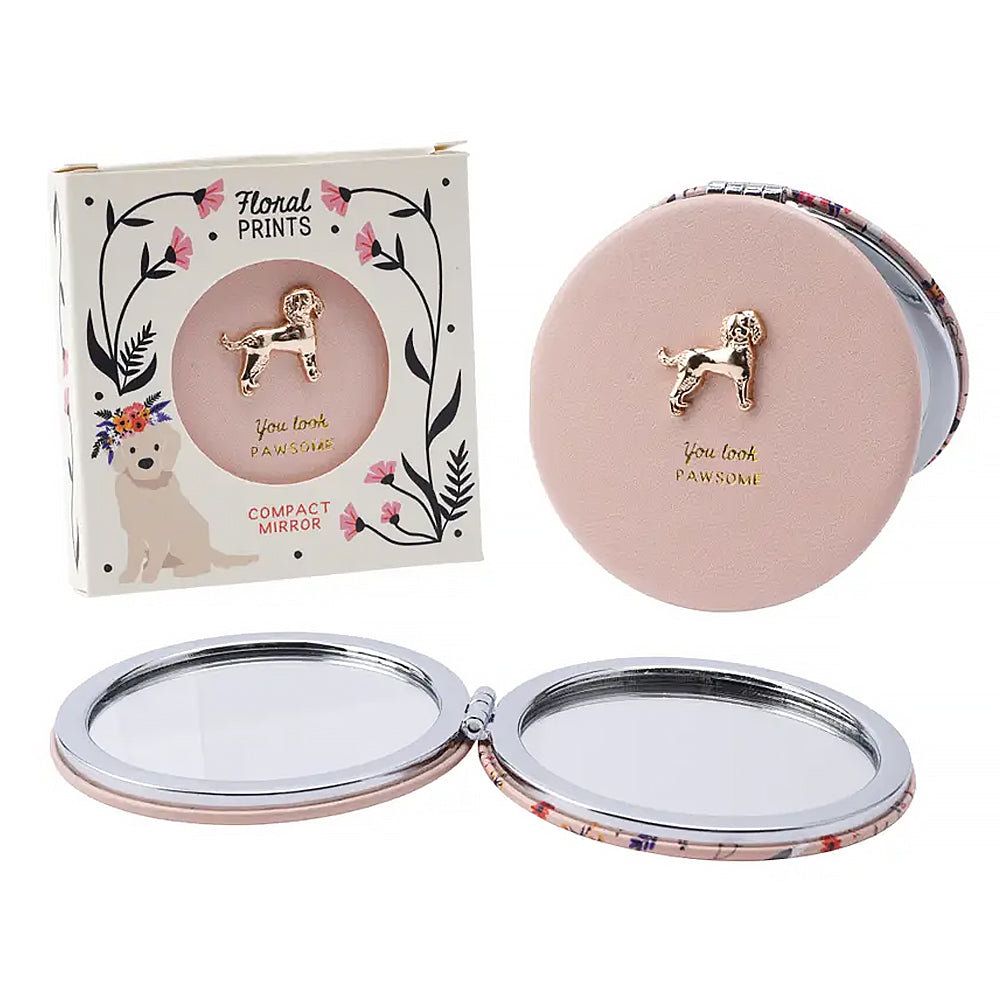 You Look Pawsome Dog Themed Beauty Compact Mirror | Letterbox Gift