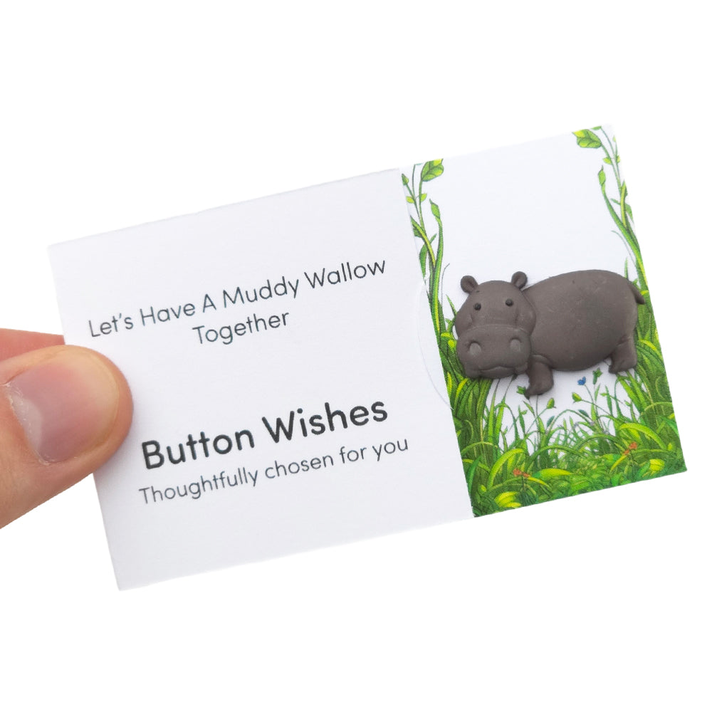 Let’s Have a Muddy Wallow Together | Button Wishes Sew On Token | Litt ...