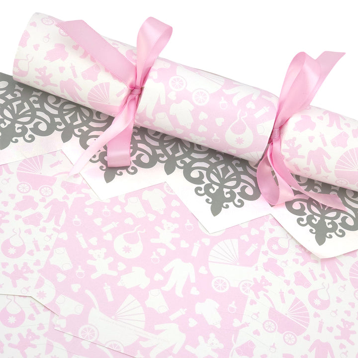 Baby Shower &amp; Gender Reveal | Cracker Making Craft Kit | Make and Fill Your Own