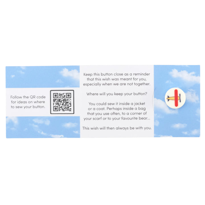 So Proud of You - You Will Fly | Button Wishes Sew On Token | Cracker Filler