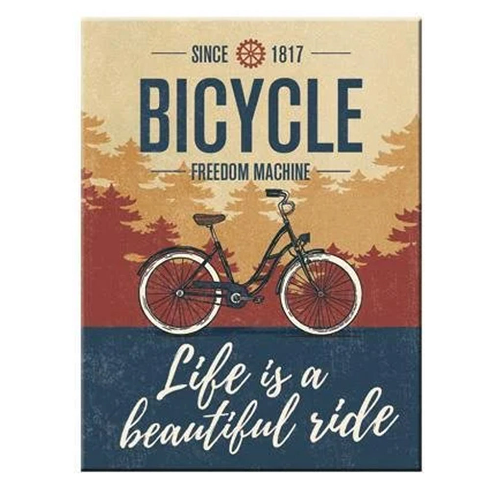 Bicycle - Beautiful Ride | Retro Magnet | 8x6cm | Little Gift | Cracker Filler