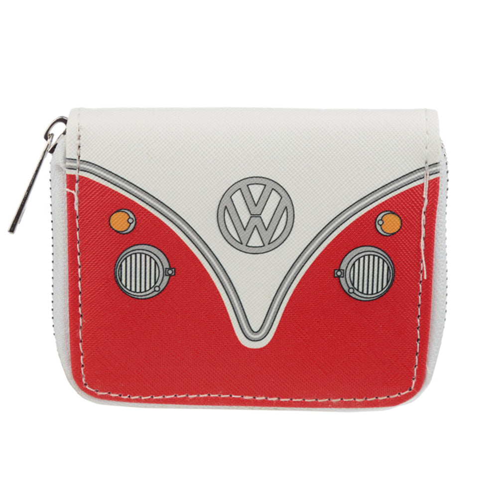 Red Volkswagen Camper Zip Around Coin Purse | Gift for Ladies