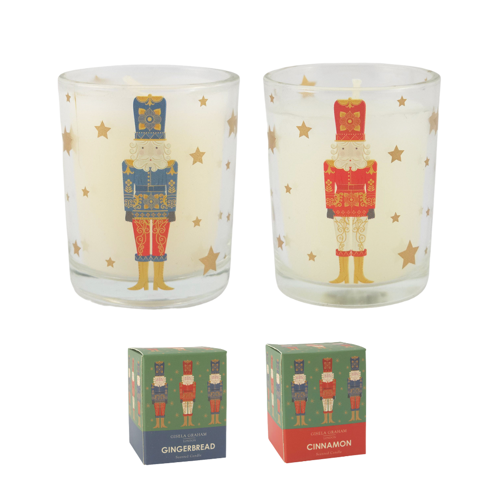Christmas Nutcracker | Mini Boxed Scented Candle | Single | Gisela Graham