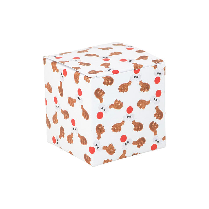 Cheeky Rudolph | Little Gift Box | 5cm Cube | Single or 6 Boxes