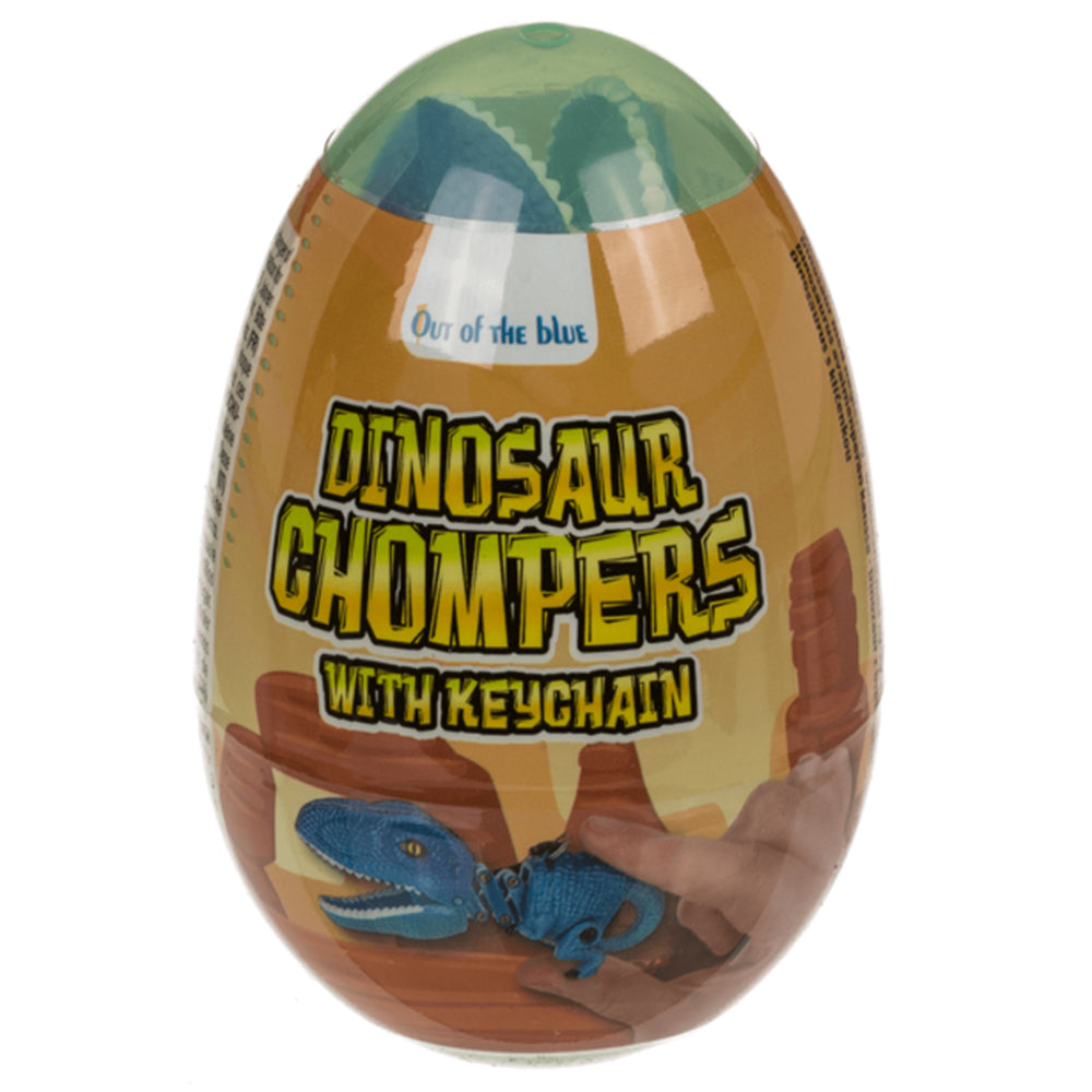 Dinosaur Chompers with Keyring in Plastic Egg | Mini Gift | Cracker Filler