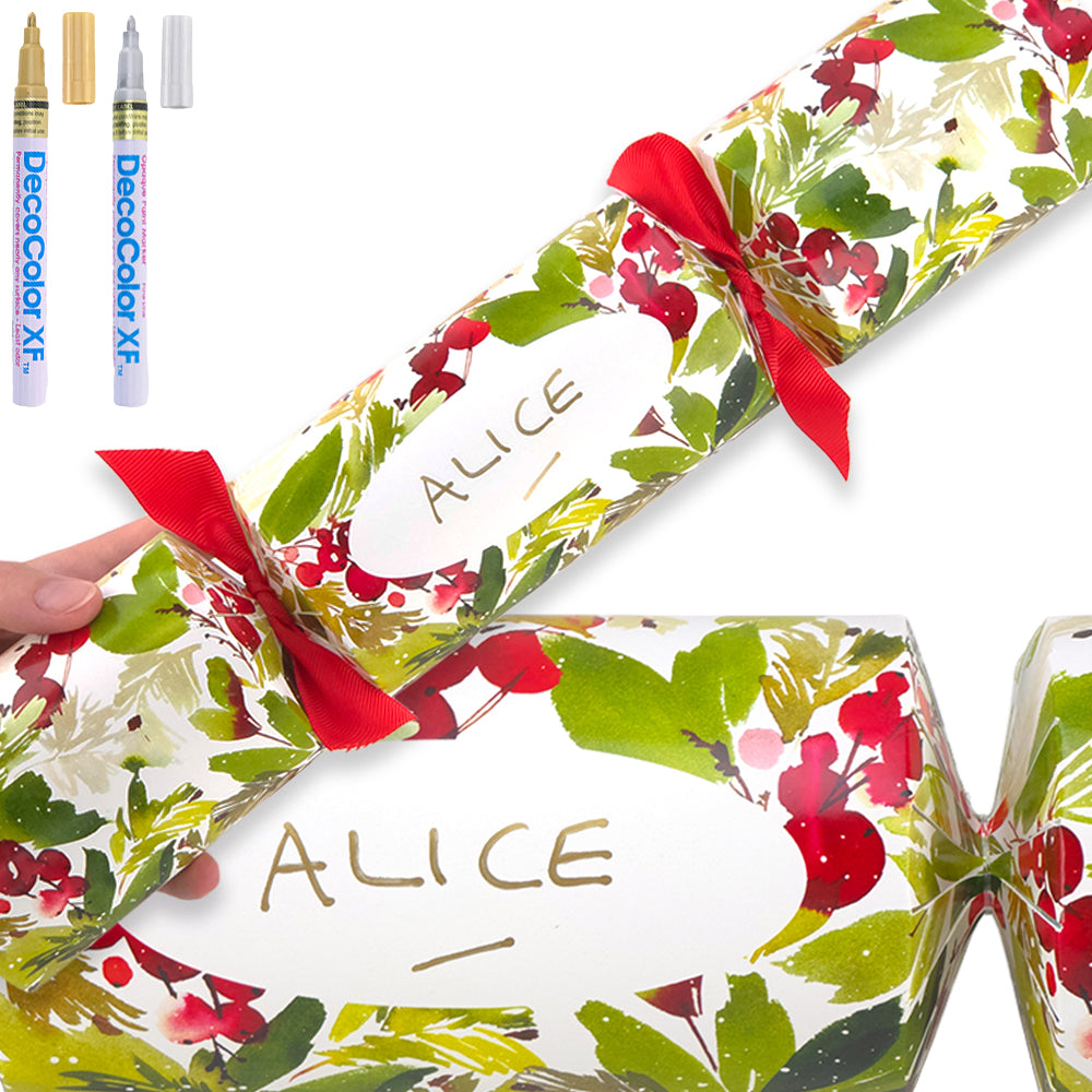 Personalise Your Own Crackers Craft Kit | Watercolour Berries | Minimum 4