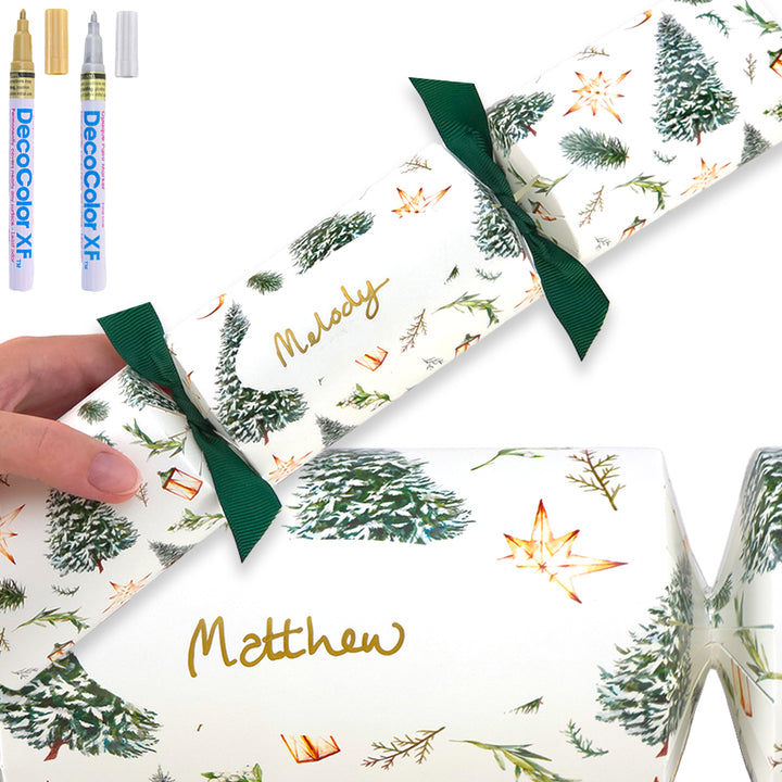 Personalise Your Own Crackers Craft Kit | Christmas Watercolour | Minimum 4