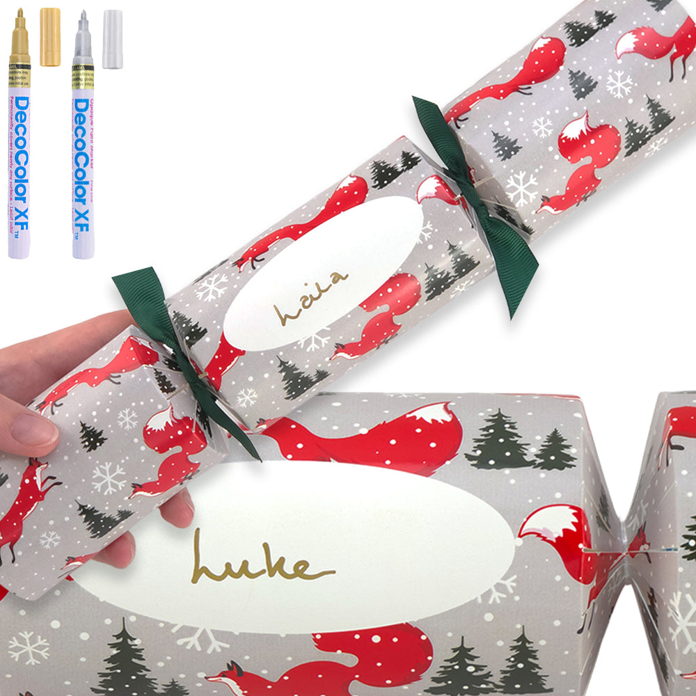 Personalise Your Own Crackers Craft Kit | 4 or More | Christmas Fox