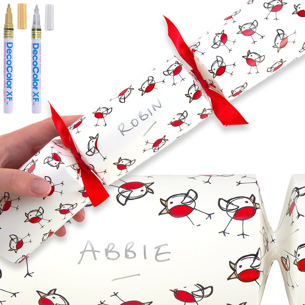 Personalise Your Own Crackers Craft Kit | Chirpy Robin | Minimum 4