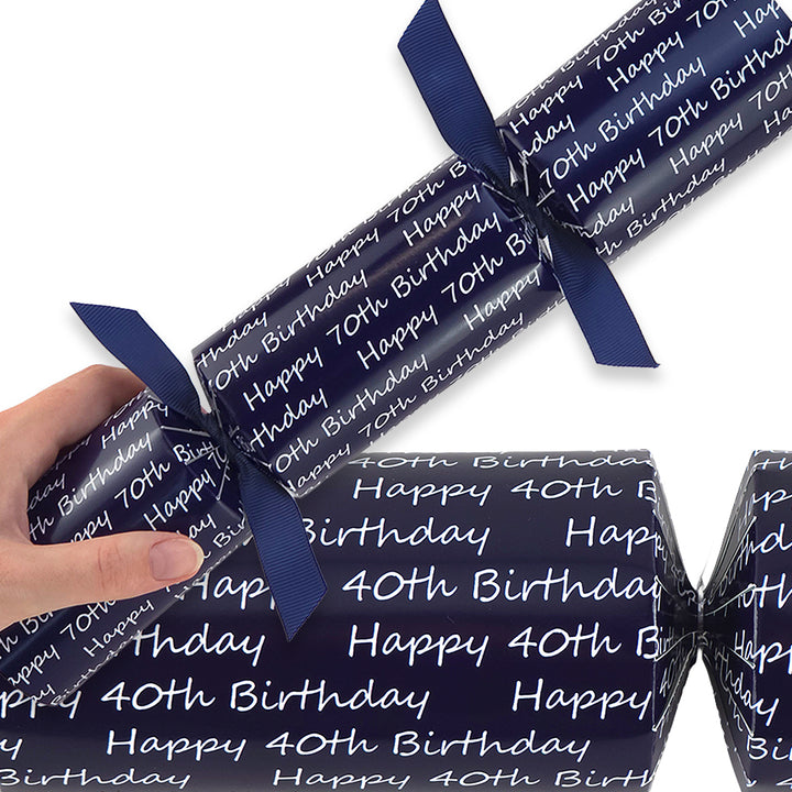 Navy Blue Milestone Birthday | Cracker Making Kit | Make Your Own