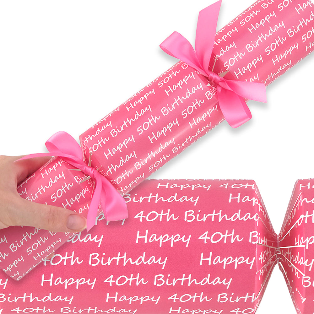Pink Milestone Birthday | Cracker Making Kit | Make Your Own