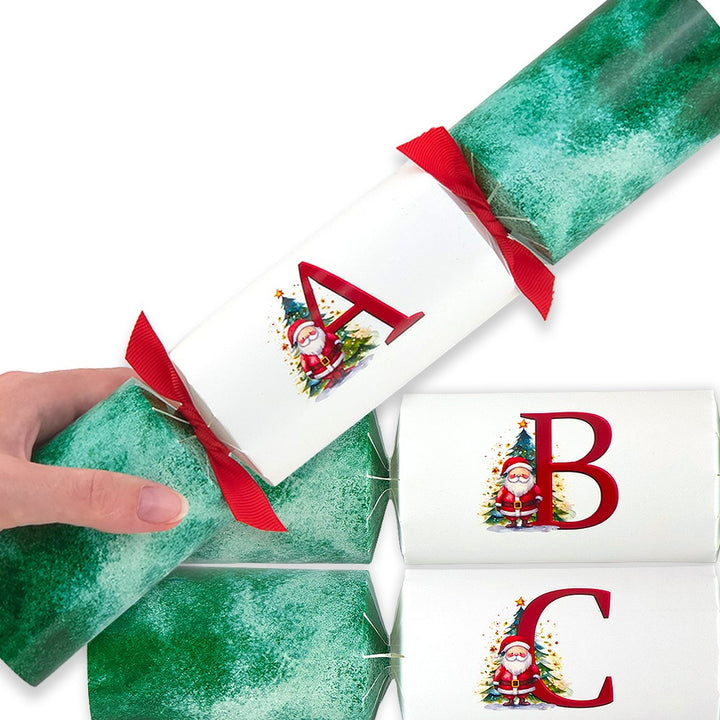 Letters A to Z | Single Christmas Cracker Making Craft Kit | Santa Design