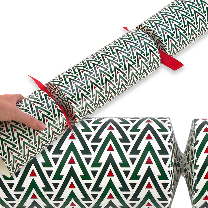Extra Large &amp; Jumbo | Reusable Keepsake Cracker Kits | Geometric Christmas