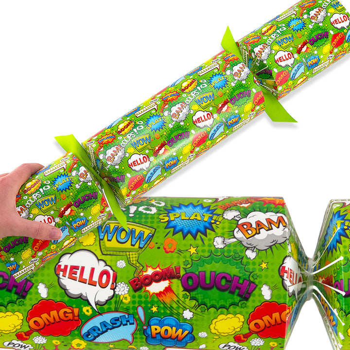 Extra Large &amp; Jumbo | Reusable Keepsake Cracker Making Kit | Neon Superhero