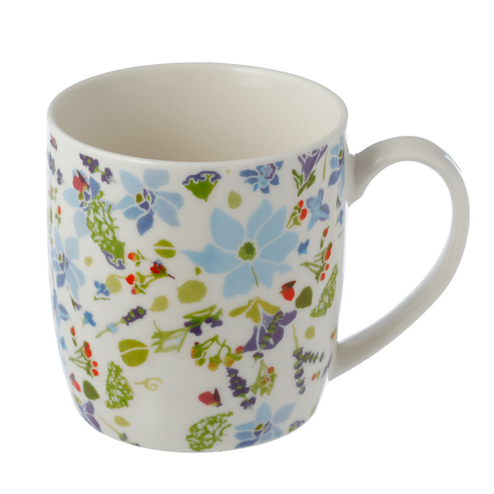 Pretty Blue Floral Porcelain Infuser Mug | Julie Dodsworth | Ladies Boxed Gift