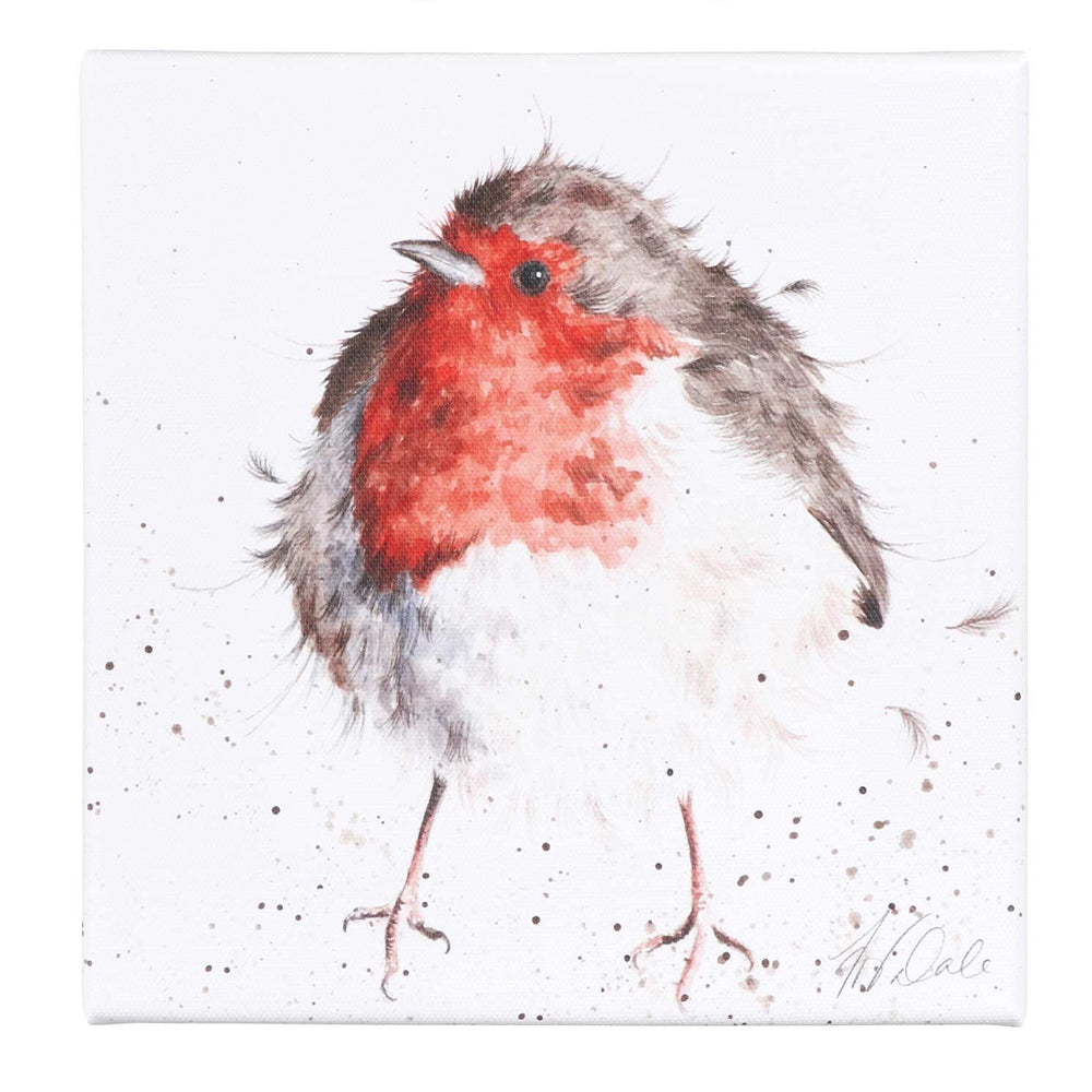The Jolly Robin | 20cm Square Canvas | Home Décor & Gift | Wrendale Designs