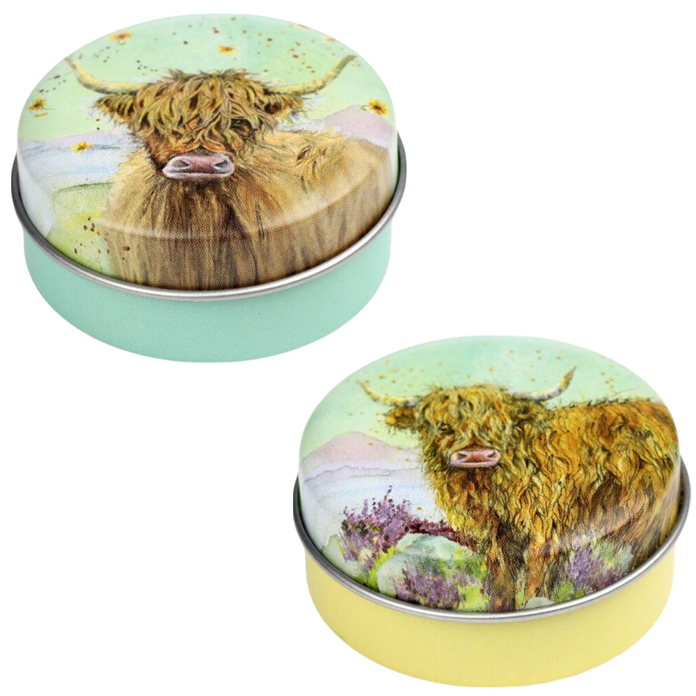 Highland Cow | Lip Balm in Tin | Single | Little Gift | Cracker Filler