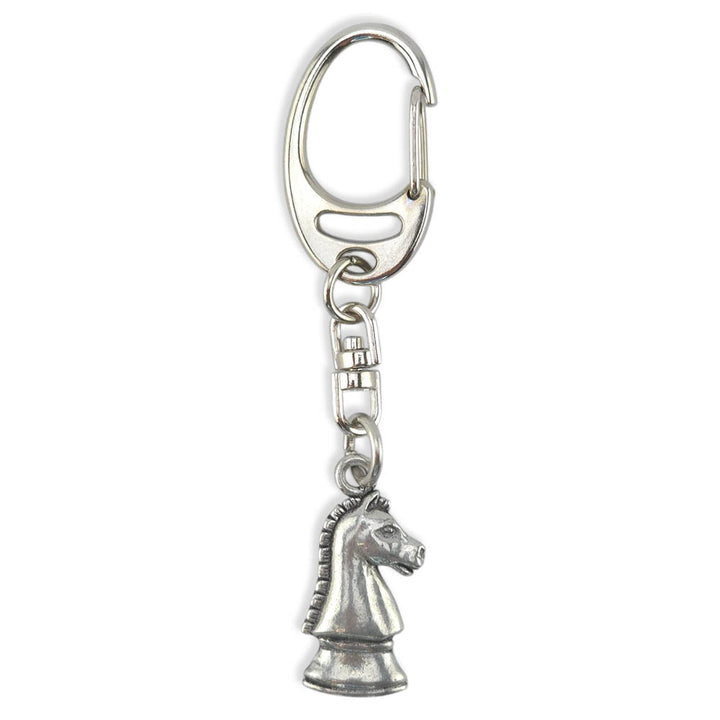 Knight Chess Piece | English Pewter 3D Keyring | Little Gift | Cracker Filler