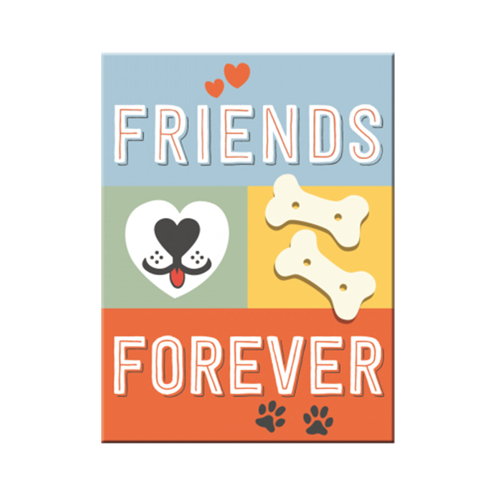 Dog Friends Forever | Tin Magnet | Little Gift | Cracker Filler