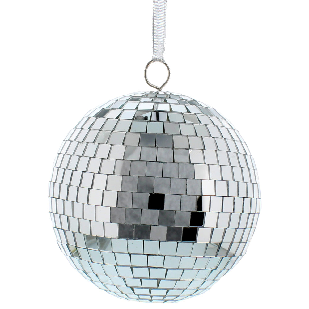 15cm Single Large Mirror Ball Christmas Hanging Decoration Bauble
