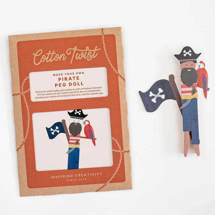 Make Your Own Pirate Peg Doll | Complete Sustainable Craft Kit for Kids