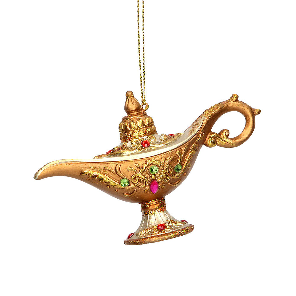 Aladdin's Lamp Hanging Ornament | Christmas Tree Decorations | Gisela Graham