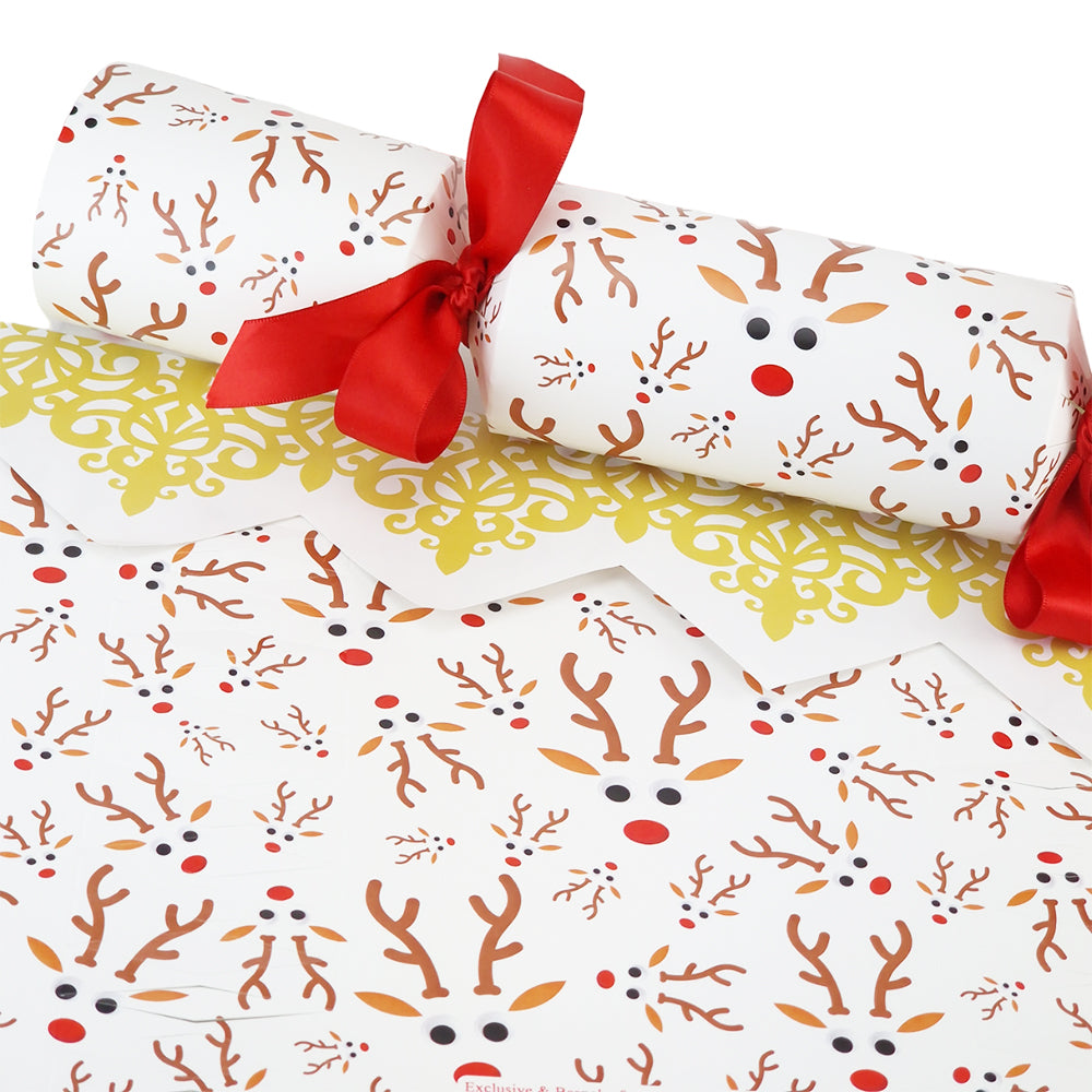Googly Rudolph | Christmas Cracker Making Craft Kit | Make &amp; Fill Your Own