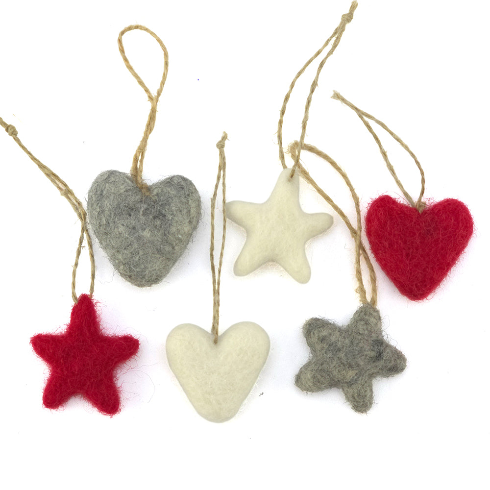 Christmas Felt Ornaments | Bundle of 6 Cracker Filllers | Cracker Making Gifts