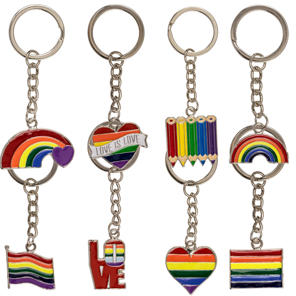 Pride Rainbow | Metal Keyring | Little Gift | Cracker Filler