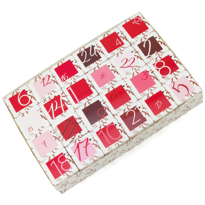 Personalised Advent Calendar Kit | 24 Cubes & Outer Box | Googly Rudolph