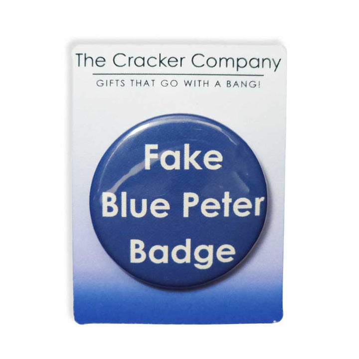Fake Blue Peter Badge | 38mm Button Pin Badge | Little Gift | Cracker Filler