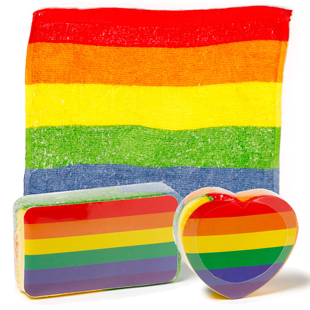Pride Rainbow | Compressed Flannel | Single | Little Gift | Cracker Filler