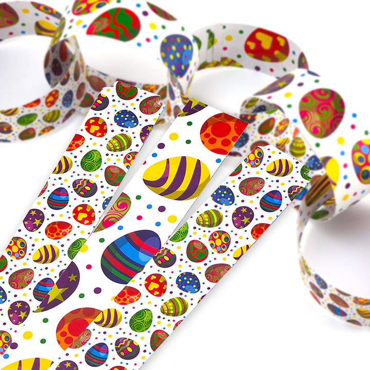 30 Reusable Easter 2.5m Paper Chains | Easter Egg Fantasia | No Glue Needed