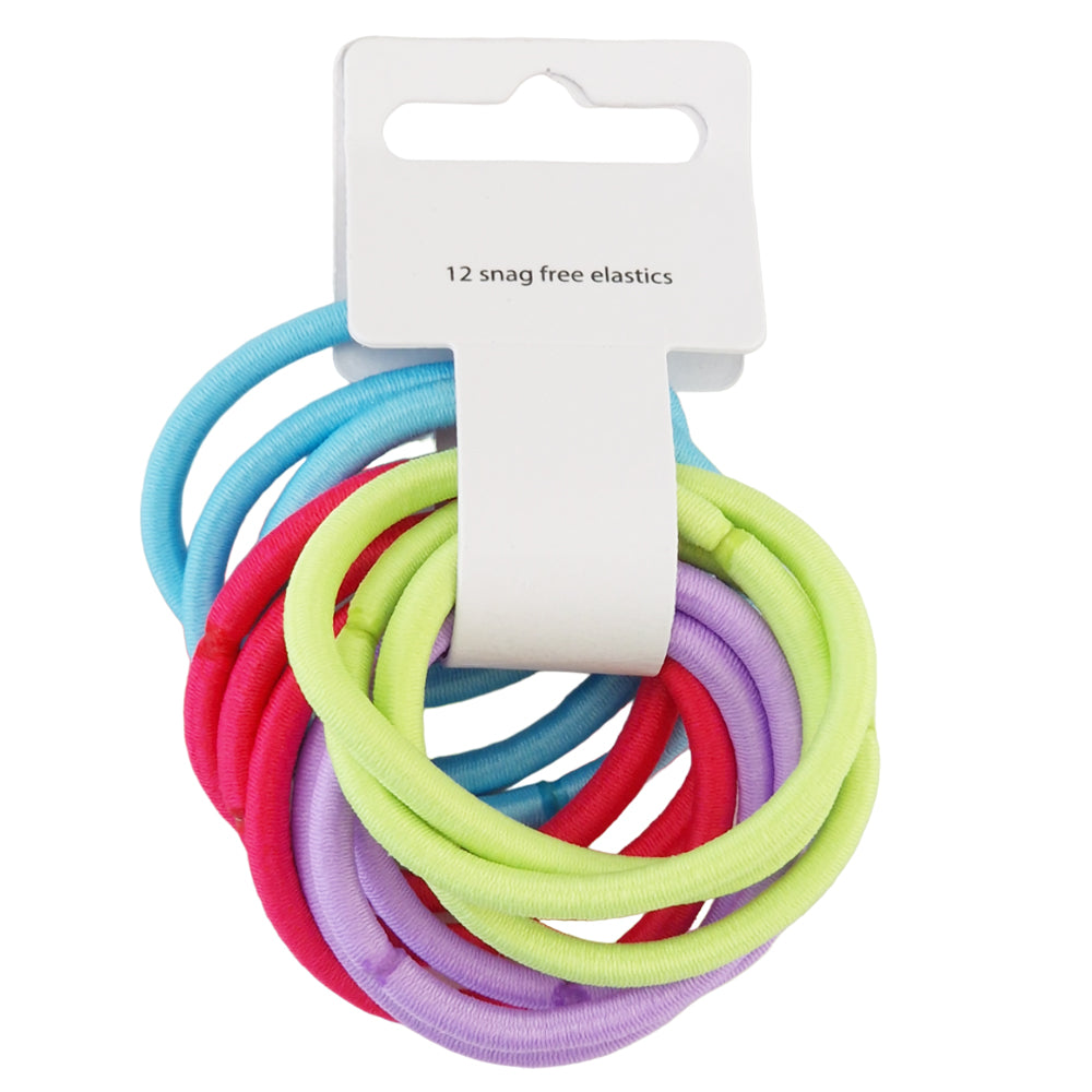 Pastel Mix | Bundle of 12 Hair Elastics | Little Gift | Cracker Filler