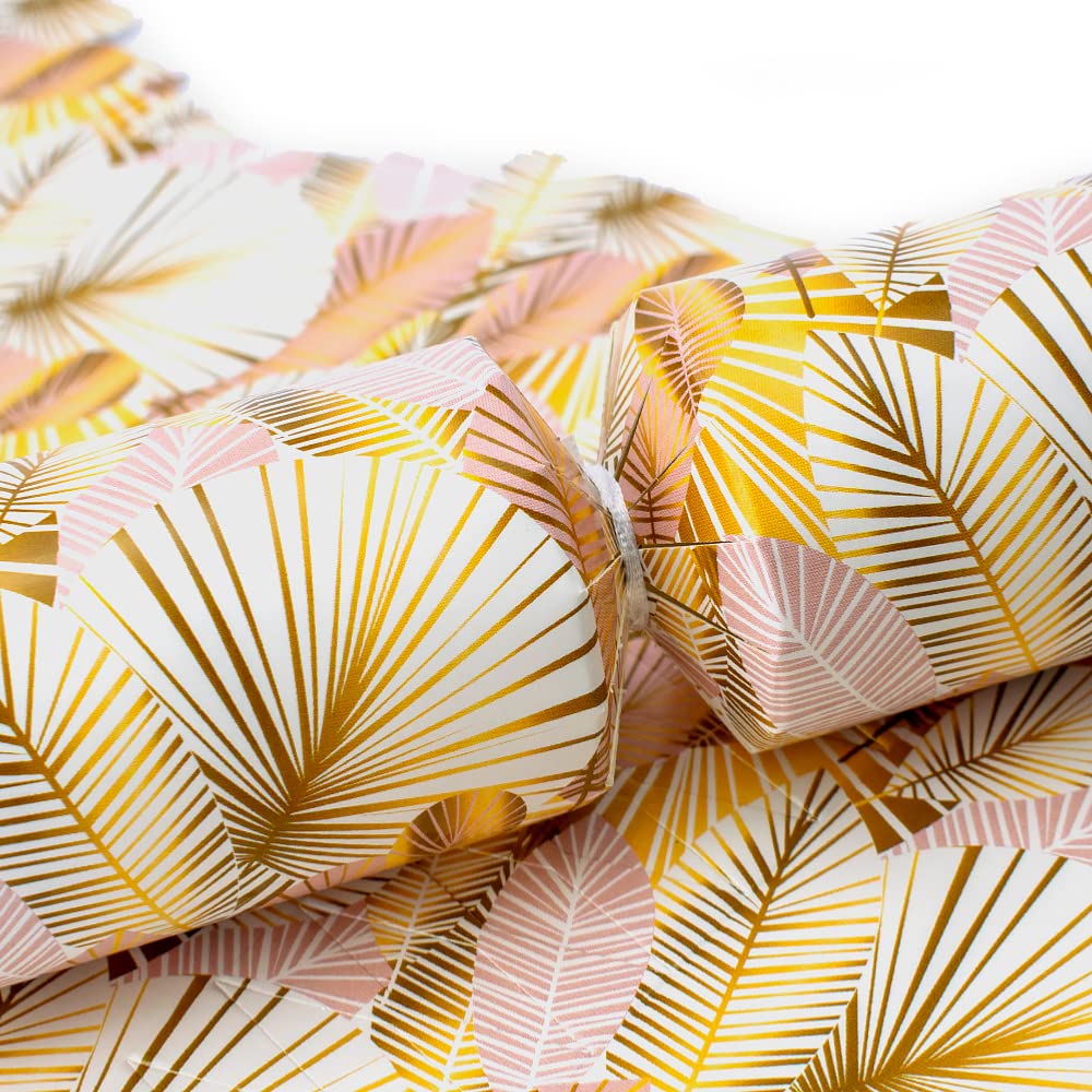 Rose &amp; Gold Palms | Cracker Making Craft Kit | Makes 6 Standard Crackers