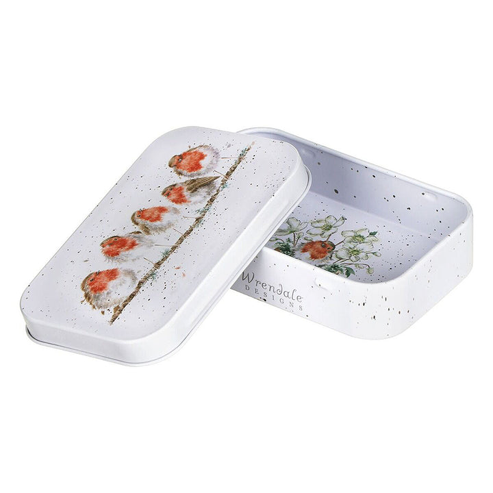 Robin Chorus Line | 9cm Wrendale Lidded Tin | Cracker Filler | Little Gift