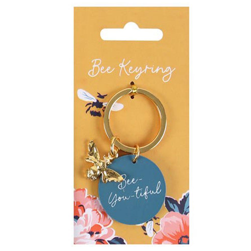 Bee-You-Tiful Keyring | Golden Bee | Little Gift | Cracker Filler