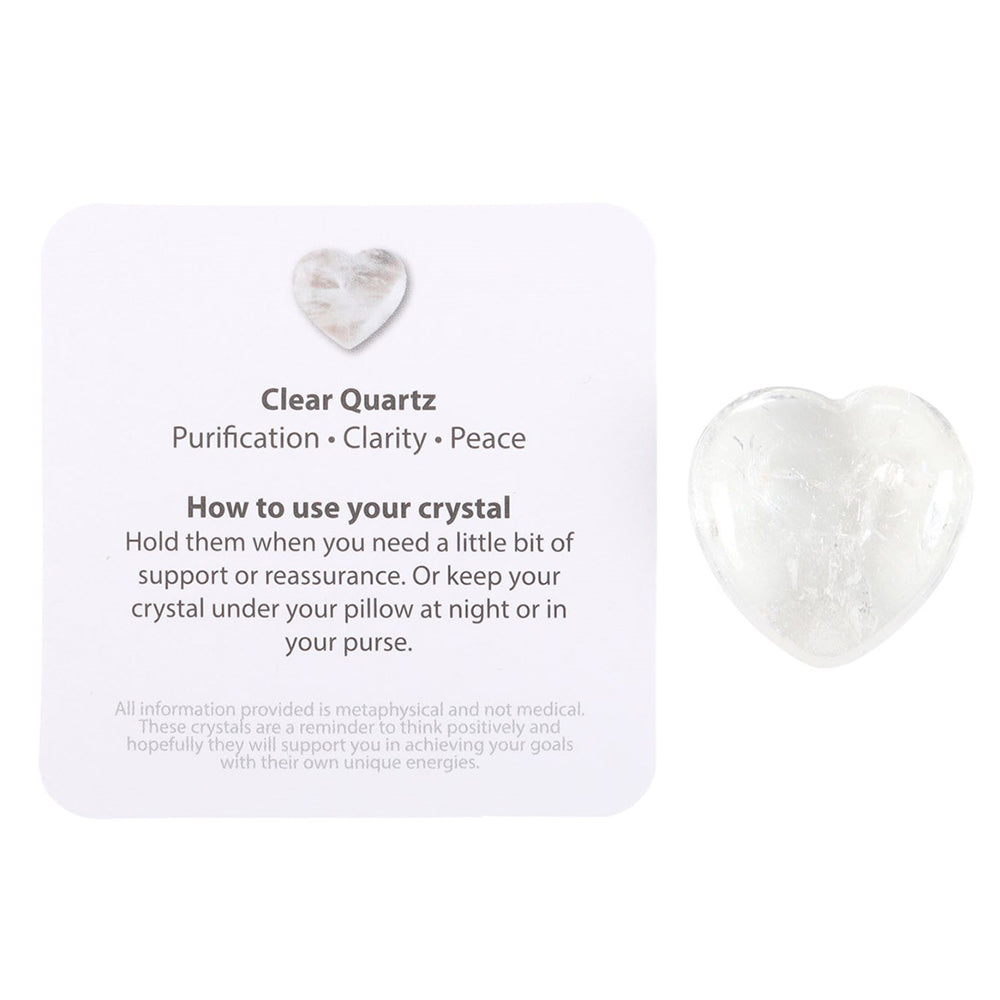 You Rock | Clear Quartz Crystal Heart | Clarity | Little Gift | Cracker Filler