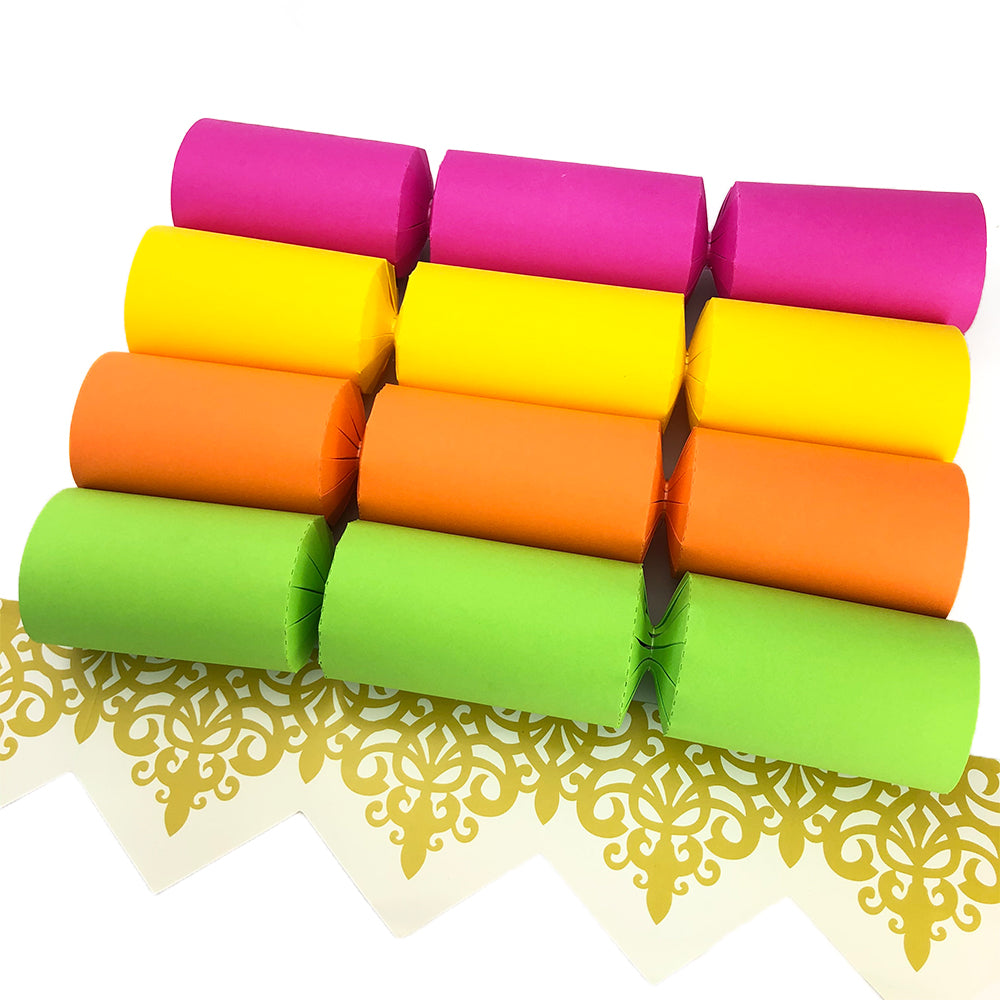 Neon Tones | Craft Kit to Make 16 Crackers | Recyclable