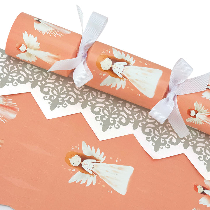 Whimsical Peach Christmas Angels | Cracker Making Craft Kit | Make &amp; Fill Your Own